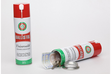 Ballistol spray can with secret compartment - Products with secret  compartments